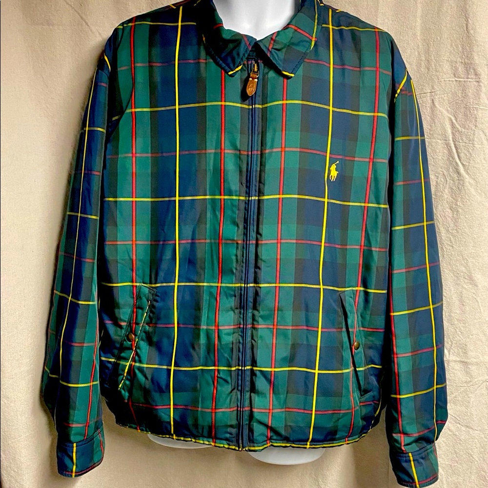 Men’s Polo Ralph Lauren Plaid Tartan Down Jacket